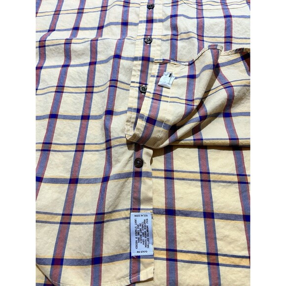 Gitman Bros. Checkered Plaid Button Down Long Sleeve Shirt Casual Size XXL 2XL - Picture 6 of 7